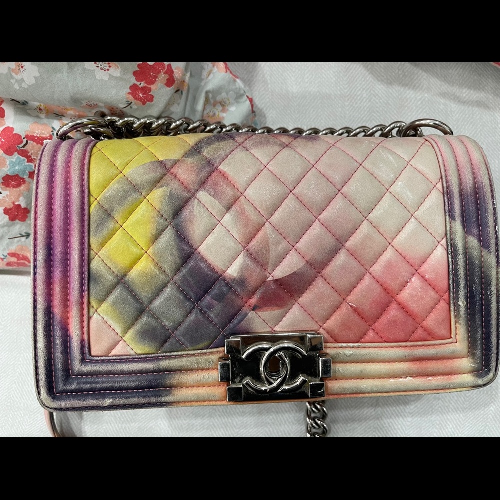 Chanel flower bomb medium flap bag